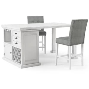 Furniture of America Gavin 3-Piece Kitchen Island Set for $1,250 Furniture of America Gavin 3-Piece Kitchen Island Set for $1,250