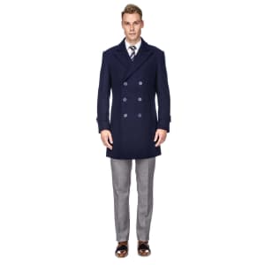 Men's Single and Double Breasted Overcoats at Daily Haute: for $58