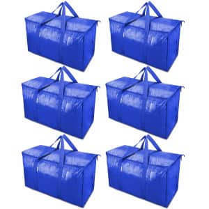Ticonn Extra Large Moving Bags 6-Pack for $20