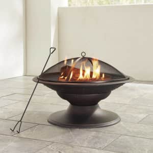Style Selections 29.5" Steel Wood-Burning Fire Pit for $55 Style Selections 29.5" Steel Wood-Burning Fire Pit for $55