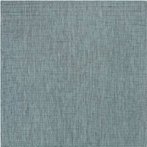 Unique Loom Outdoor Solid Collection Area Rug (7' 10" Square Teal/Navy Blue) for $90 Unique Loom Outdoor Solid Collection Area Rug (7' 10" Square Teal/Navy Blue) for $90
