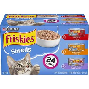 Purina Friskies Gravy Wet Cat Food 24-Count Variety Pack for $14 via Sub. & Save