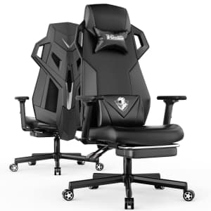 Vansalute PU Leather Gaming Chair with Footrest for $100