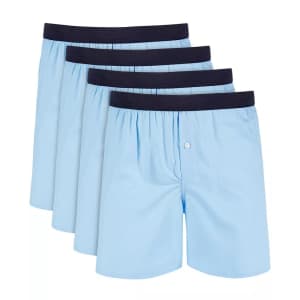 Club Room Men's Cotton Boxers 4-Pack for $14