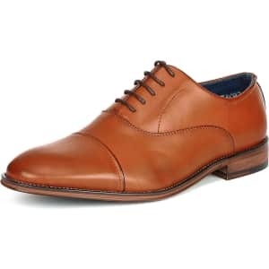 Bruno Marc Men's Leather Lined Oxford Shoes for $39