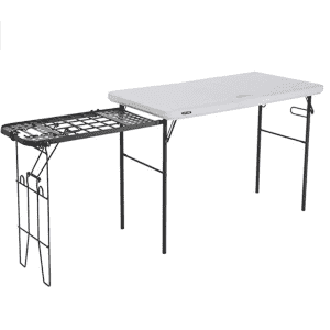 Lifetime Folding Tailgate Camp Table w/ Grill Rack for $40 Lifetime Folding Tailgate Camp Table w/ Grill Rack for $40