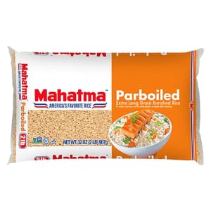 Mahatma Parboiled Extra Long Grain Rice 32-oz. Bag for $2