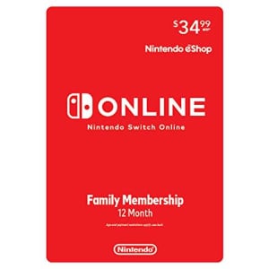 Nintendo Switch Online 12-Month Family Membership: $31.49