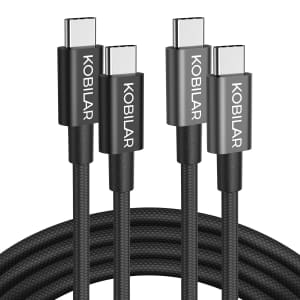 Kobilar USB-C to USB-C Cable 2-Pack for $3
