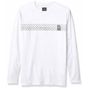 Quiksilver Men's Hawaii Seasons LS Long Sleeve Rashguard SURF Shirt, White, XXX-Large for $43