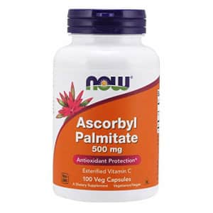 Now Foods NOW Supplements, Ascorbyl Palmitate 500 mg, Esterified Vitamin C, Antioxidant Protection*, 100 Veg for $14
