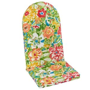 BrylaneHome Adirondack Chair Cushion Patio Seat Padding, Poppy Green Multicolored for $81