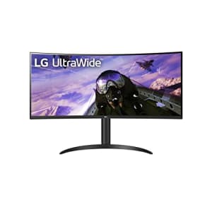 LG 34BP65C-B 34 21:9 QHD UltraWide Curved Monitor with 1ms MBR, HDR10, 160Hz Refresh Rate & AMD for $387