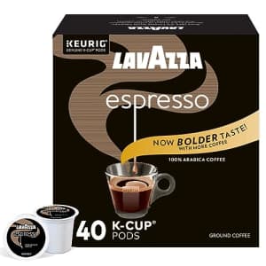 Lavazza Espresso Italiano Single Serve Coffee K-Cup Pods for Keurig Brewer, 40 Count, 100% Arabica, for $17