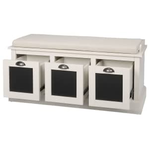 Home Decorators Collection Shelton Cushioned Storage Bench for $247 Home Decorators Collection Shelton Cushioned Storage Bench for $247