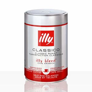 Illy Ground Ground Espresso Medium Roast, 8.8oz (Pack of 2) for $12 Illy Ground Ground Espresso Medium Roast, 8.8oz (Pack of 2) for $12
