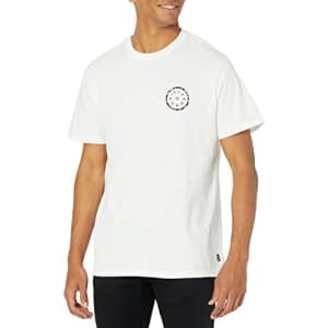 Billabong Men's Short Sleeve Logo Graphic Tee T-Shirt, Rotor White, Medium for $30