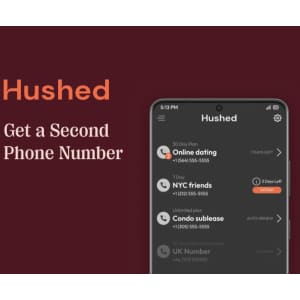 Hushed Private Phone Line Lifetime Subscription: $20