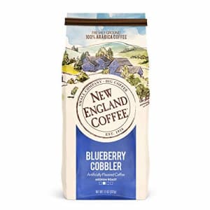 New England Coffee Blueberry Cobbler Medium Roast Ground Coffee 11 oz. Bag for $7