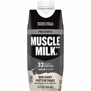 Muscle Milk Pro Series Protein Shake, Intense Vanilla, 32g Protein, 11 Fl Oz, 12 Pack for $26