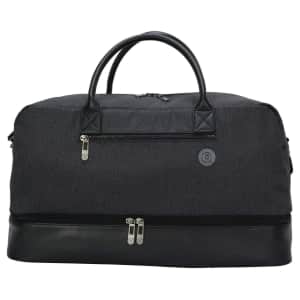 Protege 21" Drop-Bottom Weekender Travel Duffel Bag for $7