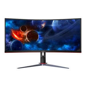 AOC CQ34G2 Super Curved Frameless Gaming Monitor, UltraWide FHD 2560x1080, 1500R VA Panel, 1ms for $310 AOC CQ34G2 Super Curved Frameless Gaming Monitor, UltraWide FHD 2560x1080, 1500R VA Panel, 1ms for $310