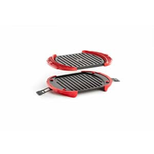 Lekue XL Microwave Grill, Sandwich Maker, Panini Press, red for $53