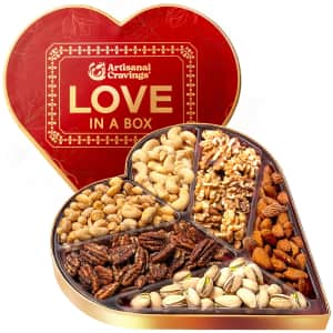Artisanal Cravings Heart-Shaped Nut Gift Box for $10