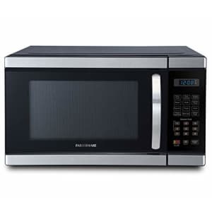 Farberware 1.1-Cu. Ft. 1000-Watt Microwave Oven, 16.54 x 20.12 x 12.03 in, Brushed Stainless Steel for $130