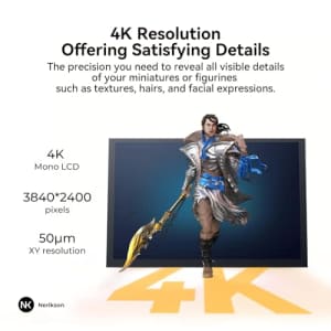 Creality Resin 3D Printer Halot-Play, 2024 New Version HD Resolution 8.9" Monochrome LCD UV for $189