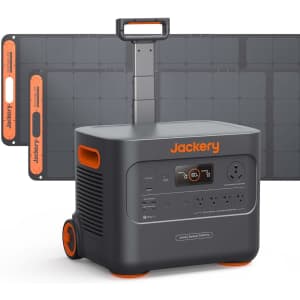 Jackery 3000 Pro 3,024Wh Portable Power Station + 200W Solar Panel 2-Pack for $2,199 Jackery 3000 Pro 3,024Wh Portable Power Station + 200W Solar Panel 2-Pack for $2,199
