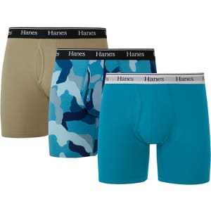 Hanes Originals Men's Cotton Underwear Boxer Briefs 3-Pack for $10