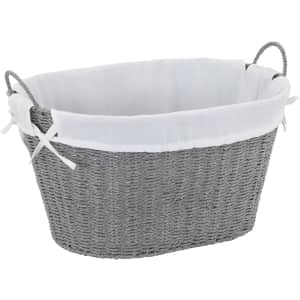 Household Essentials Decorative Wicker Laundry Basket for $35