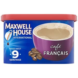 Maxwell House International Francais Cafe Beverage Mix, 7.6 oz Canister for $12