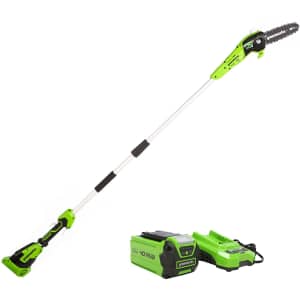 Greenworks 40V 8" Cordless Polesaw w/ Battery & Charger for $115 Greenworks 40V 8" Cordless Polesaw w/ Battery & Charger for $115