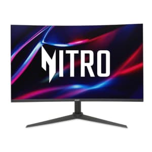 Acer Nitro 31.5" WQHD 2560 x 1440 1500R Curved PC Gaming Monitor | AMD FreeSync Premium | Up to for $200
