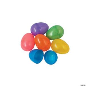 Fun Express - Iridescent Plastic Easter Eggs (144pc) for Easter - Party Supplies - Containers & for $11