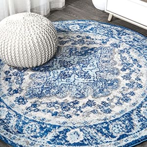 JONATHAN Y BMF106B-5R Bohemian Flair Boho Vintage Medallion Indoor Area-Rug Floral Easy-Cleaning for $40