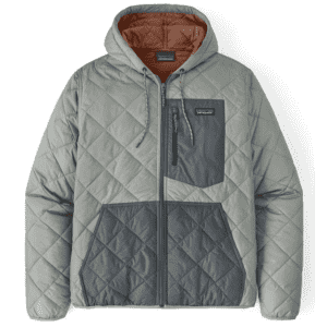 Patagonia Men's Diamond Quilted Insulated Bomber Hooded Jacket for $79 for members Patagonia Men's Diamond Quilted Insulated Bomber Hooded Jacket for $79 for members