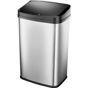 Insignia 13 Gal. Automatic Trash Can for $60