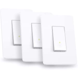 TP-Link Kasa Smart WiFi Light Switch 3-Pack: $30 TP-Link Kasa Smart WiFi Light Switch 3-Pack: $30