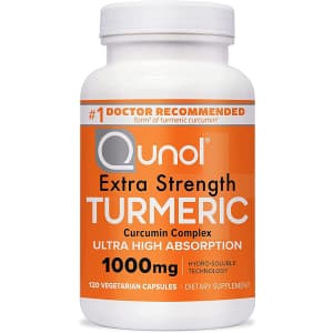 Extra Strength Turmeric CoQ10 1000mg Supplement Capsules 120-Pack for $17