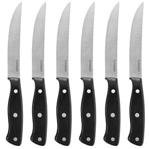 Cuisinart Triple Rivet Collection 6-Piece Steak Knife Set for $19