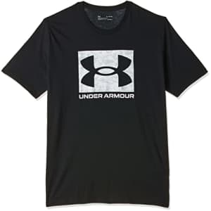 Under Armour Men's Camo Box Logo Short-Sleeve T-Shirt, Black (001)/White, Medium for $18