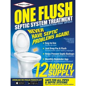 One Flush Septic Tank Treatment Packet 12-Count for $17 via Sub & Save One Flush Septic Tank Treatment Packet 12-Count for $17 via Sub & Save