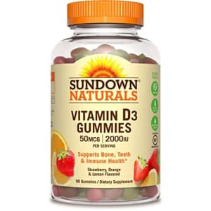 Sundown Vitamin D3 2000 IU Gummies, 90 Count for $8