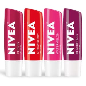Nivea Lip Care 4-Piece Variety Pack for $7