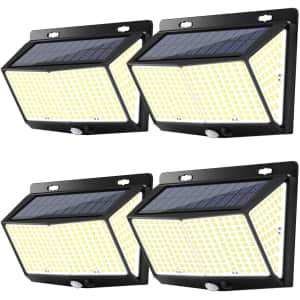 Welvan Solar LED Exterior Wall Light 4-Pack for $36 Welvan Solar LED Exterior Wall Light 4-Pack for $36