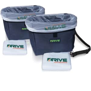 Drive Auto Car Trash Can & Garbage Bag Set 2-Pack for $16