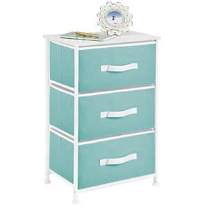 mDesign Storage Dresser End/Side Table Night Stand Furniture Unit - Small Standing Organizer for for $44